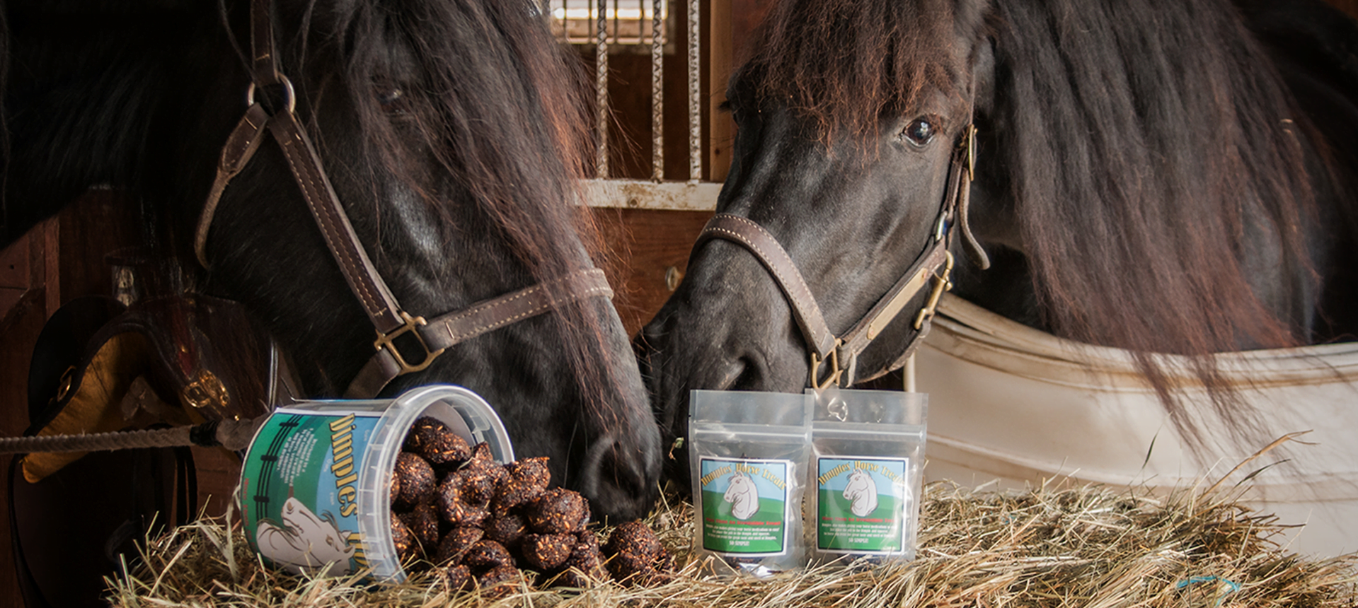 Dimples Horse Treats product with horses